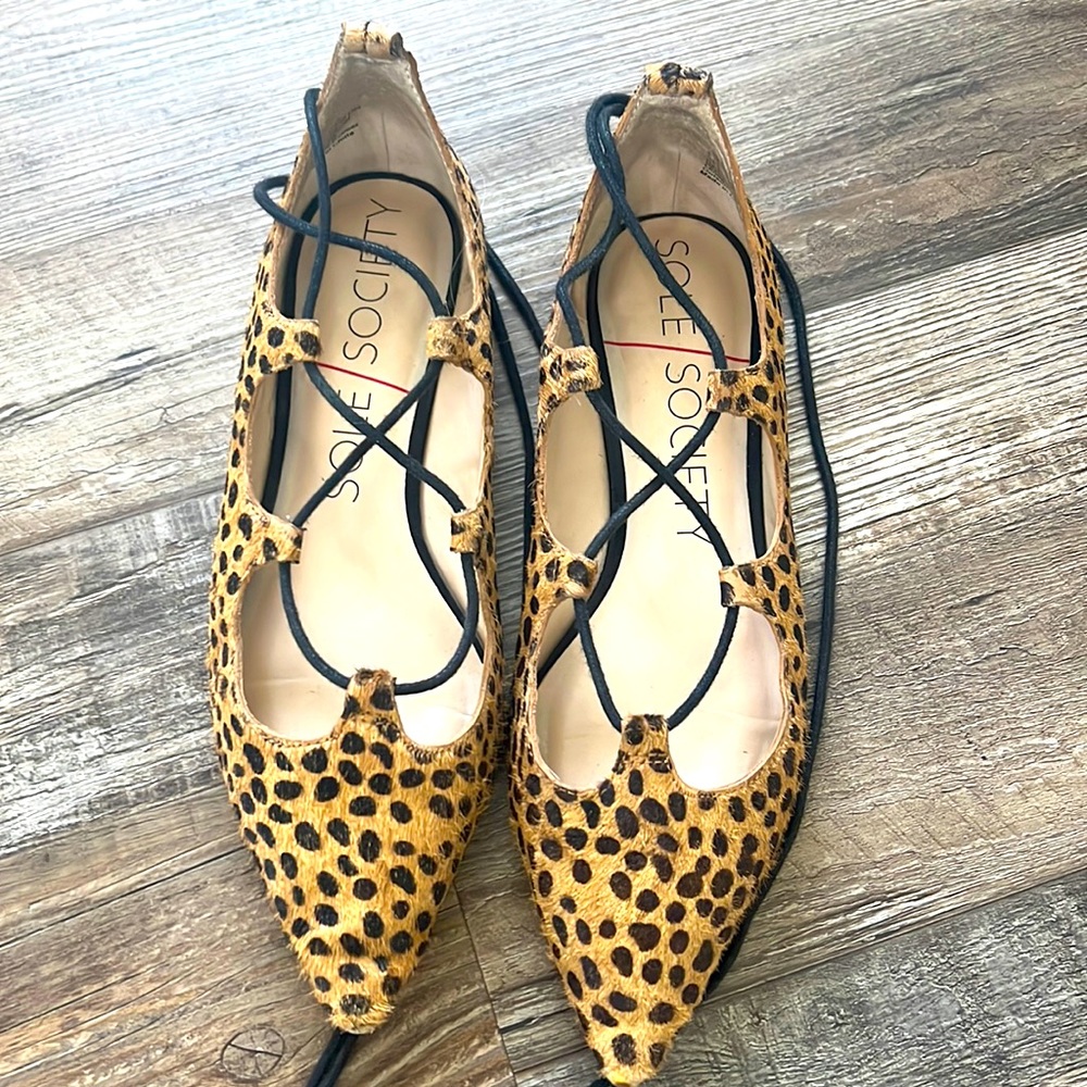 Sole Society Georgina Lace up Flat